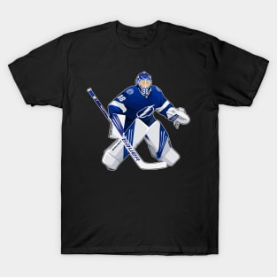 Andrei Vasilevski #88 Defend Goalie T-Shirt